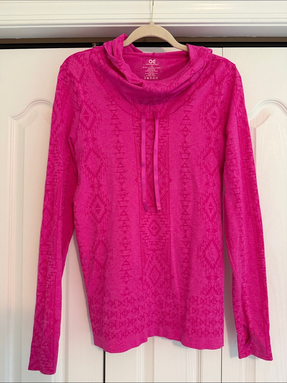 American Eagle Outfitters Bright Pink Cowl Neck Sweater